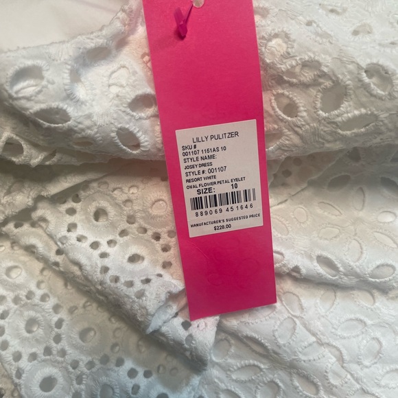 LILLY PULITZER Josie One Shoulder Eyelet Dress - Picture 7 of 9